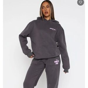 White Fox Boutique volcanic gray Hoodie